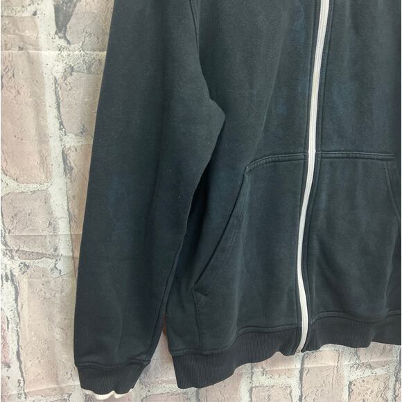 Vintage Y2K Puma Full Zip Logo sweatshirt jacket Black Size Medium - Picture 5 of 11